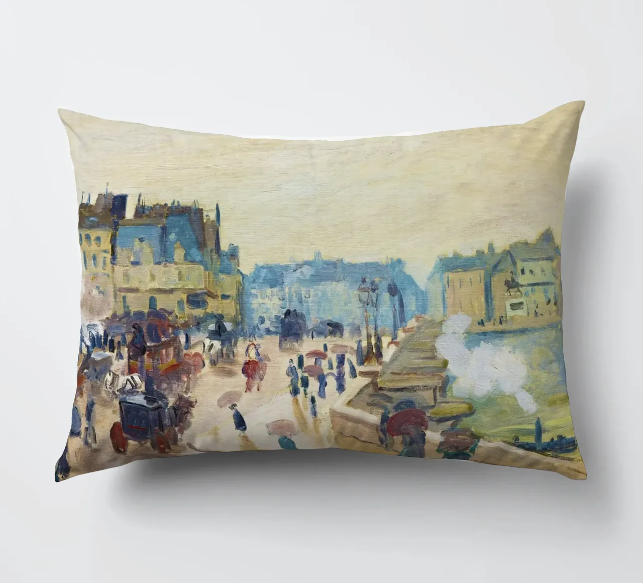 Il Pont Neuf (1871) di Claude Monet cuscino da Monet Art Prints