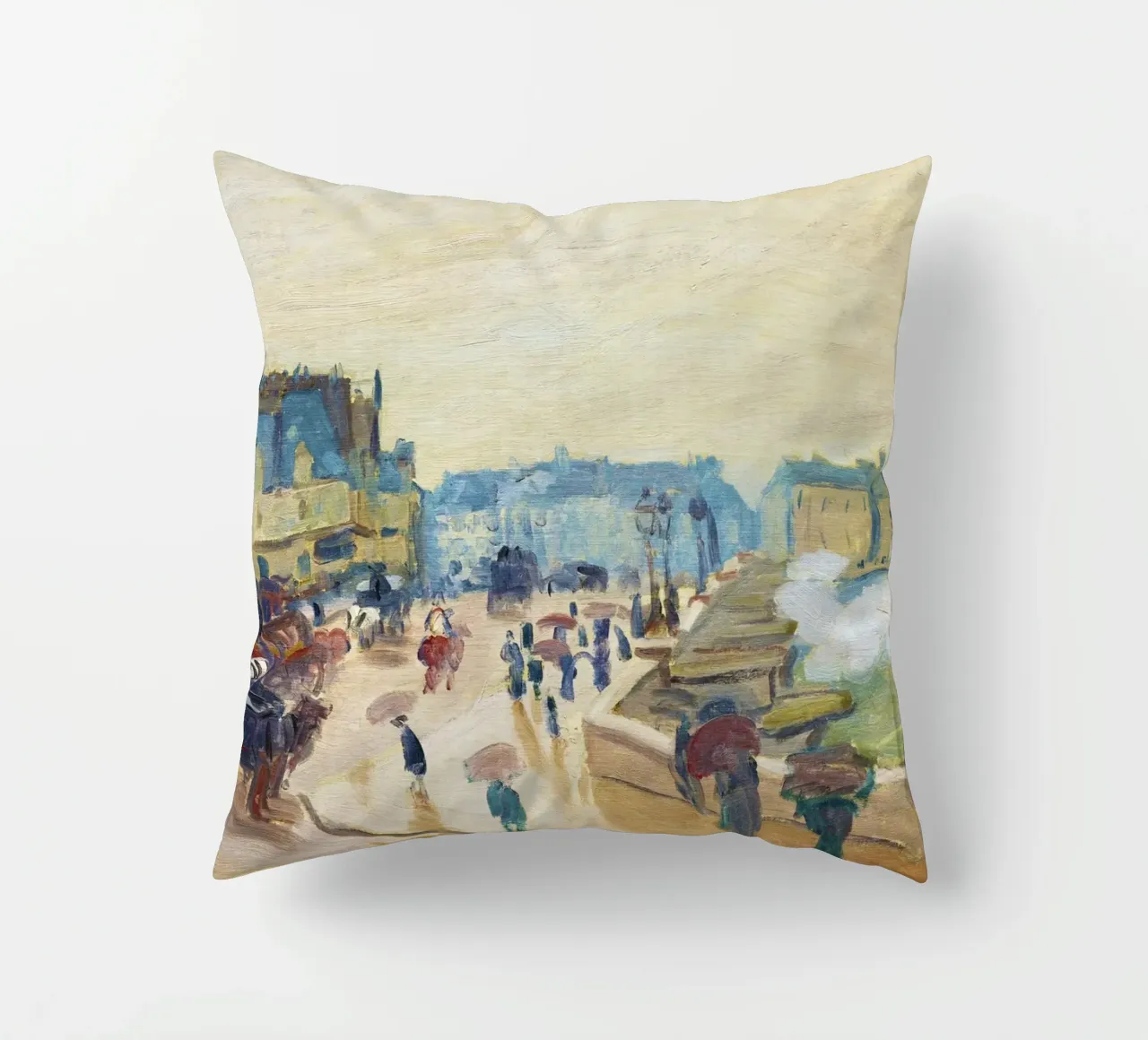 Il Pont Neuf (1871) di Claude Monet cuscino da Monet Art Prints