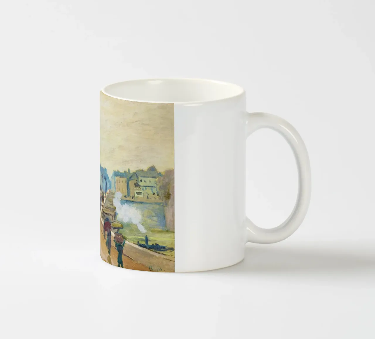Il Pont Neuf (1871) di Claude Monet tazza in ceramica da Monet Art Prints
