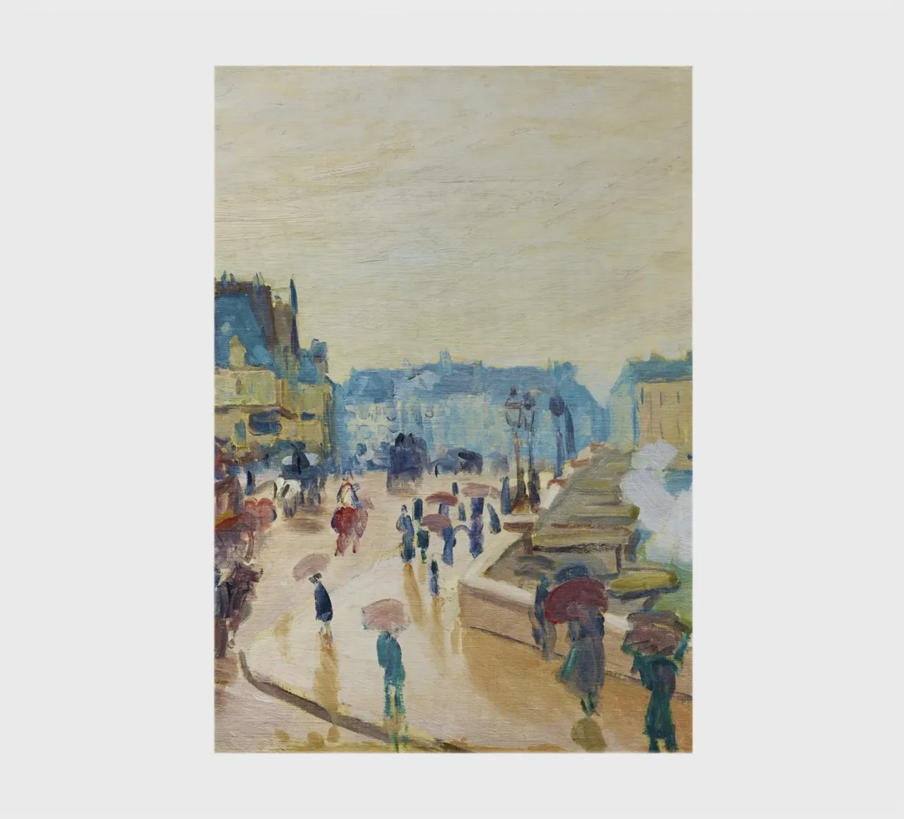 The Pont Neuf (1871) by Claude Monet notebook by Monet Art Prints