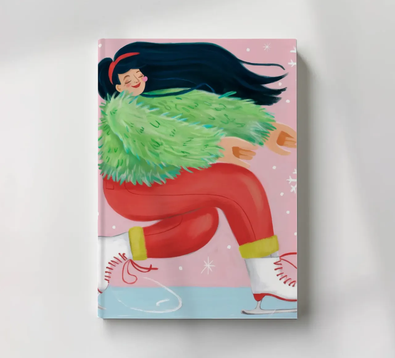 Frosty Twirl Joy notebook by Aurora Muse