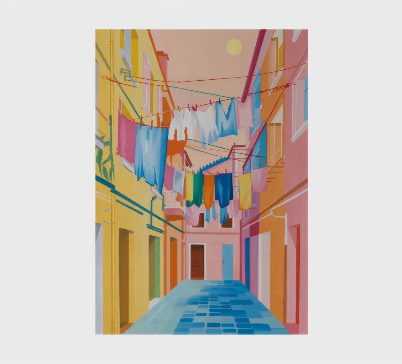 Laundry Lane Light notebook by Aurora Muse