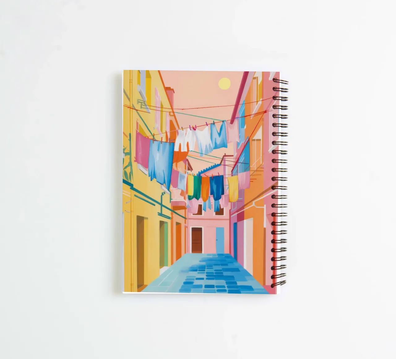 Wasstraat licht notitieboek met spiraal van Aurora Muse