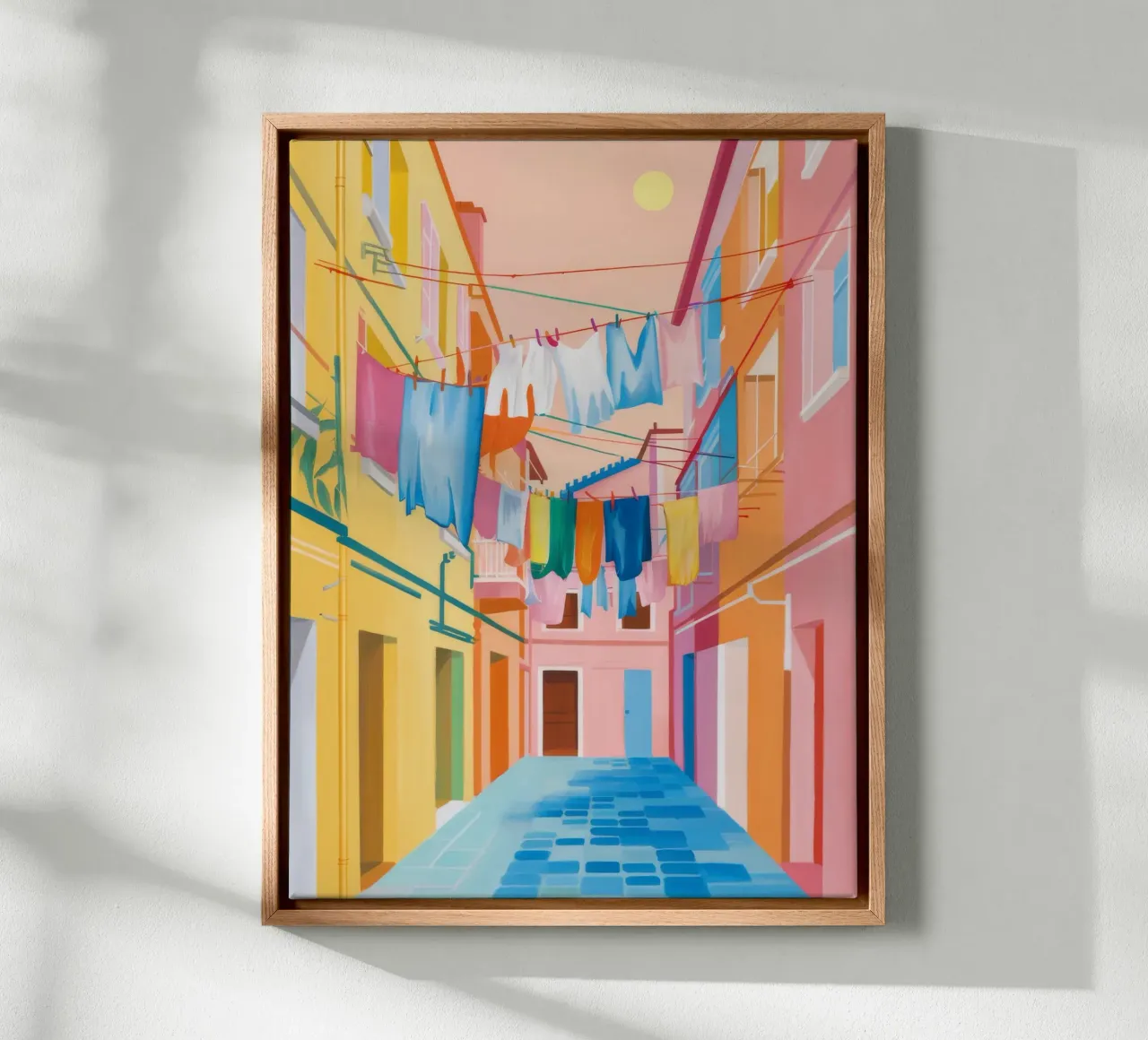Luce della lavanderia tela con Cornice a cassetta da Aurora Muse