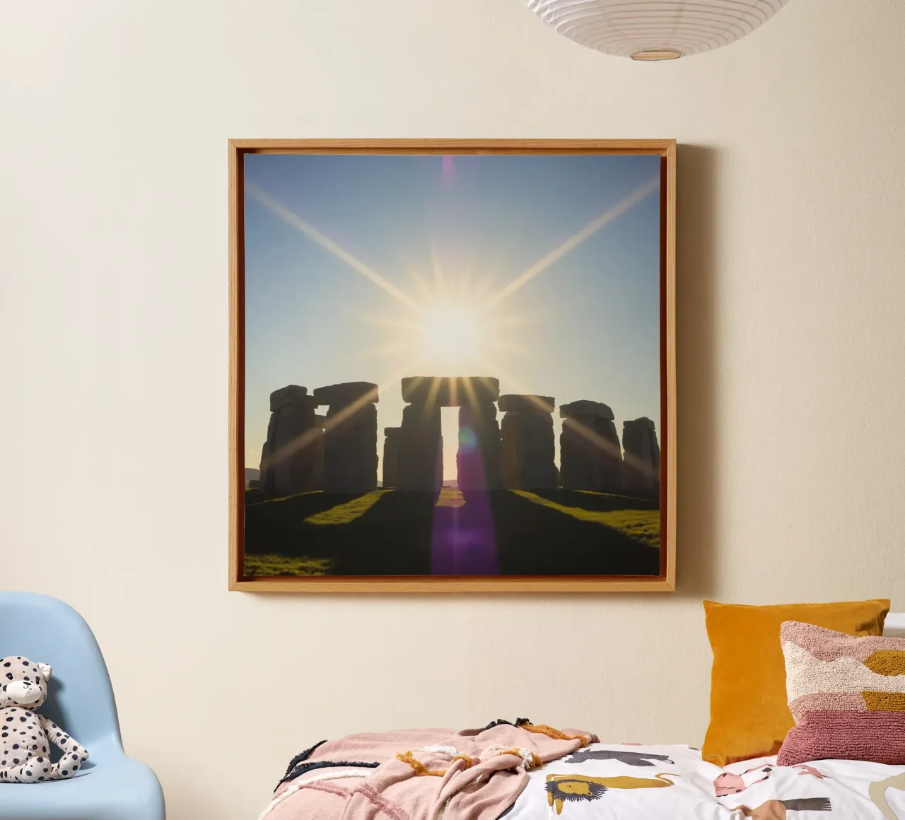 Etherisch landschap canvas met Baklijst van PhotoVibe Decor