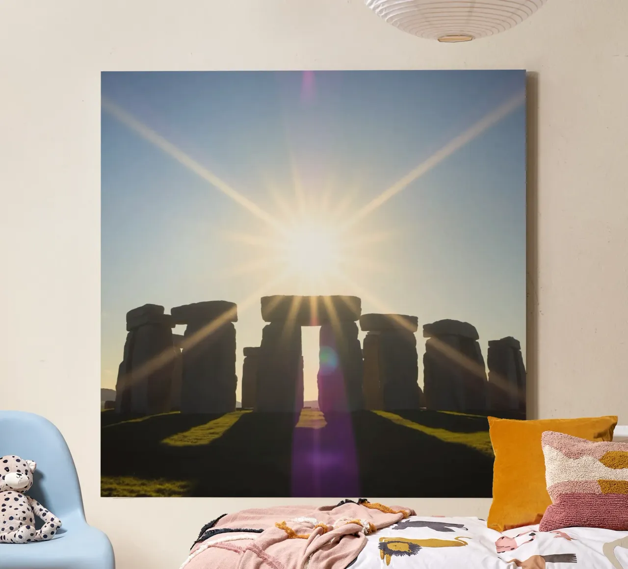 Etherisch landschap canvas met Baklijst van PhotoVibe Decor