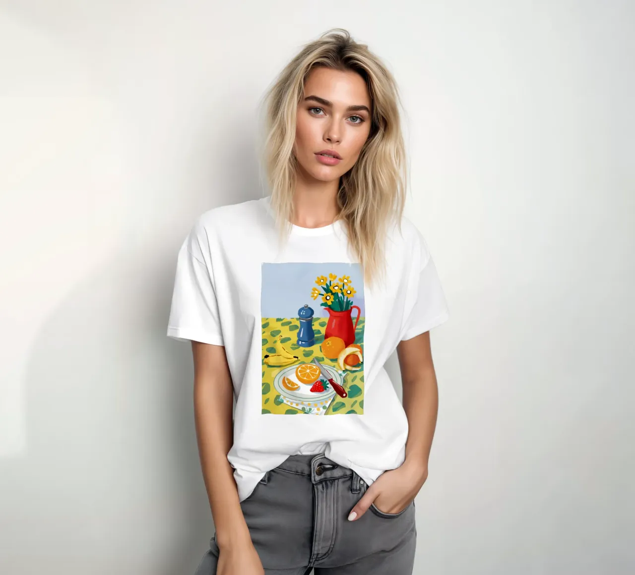 Daffodil Table Cheer t-shirt by Aurora Muse
