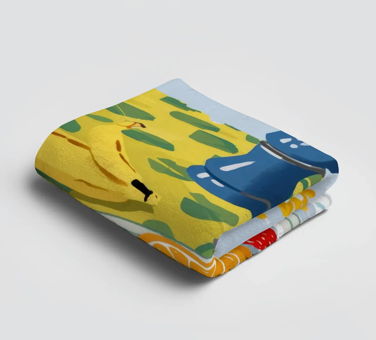 Daffodil Table Cheer towel by Aurora Muse