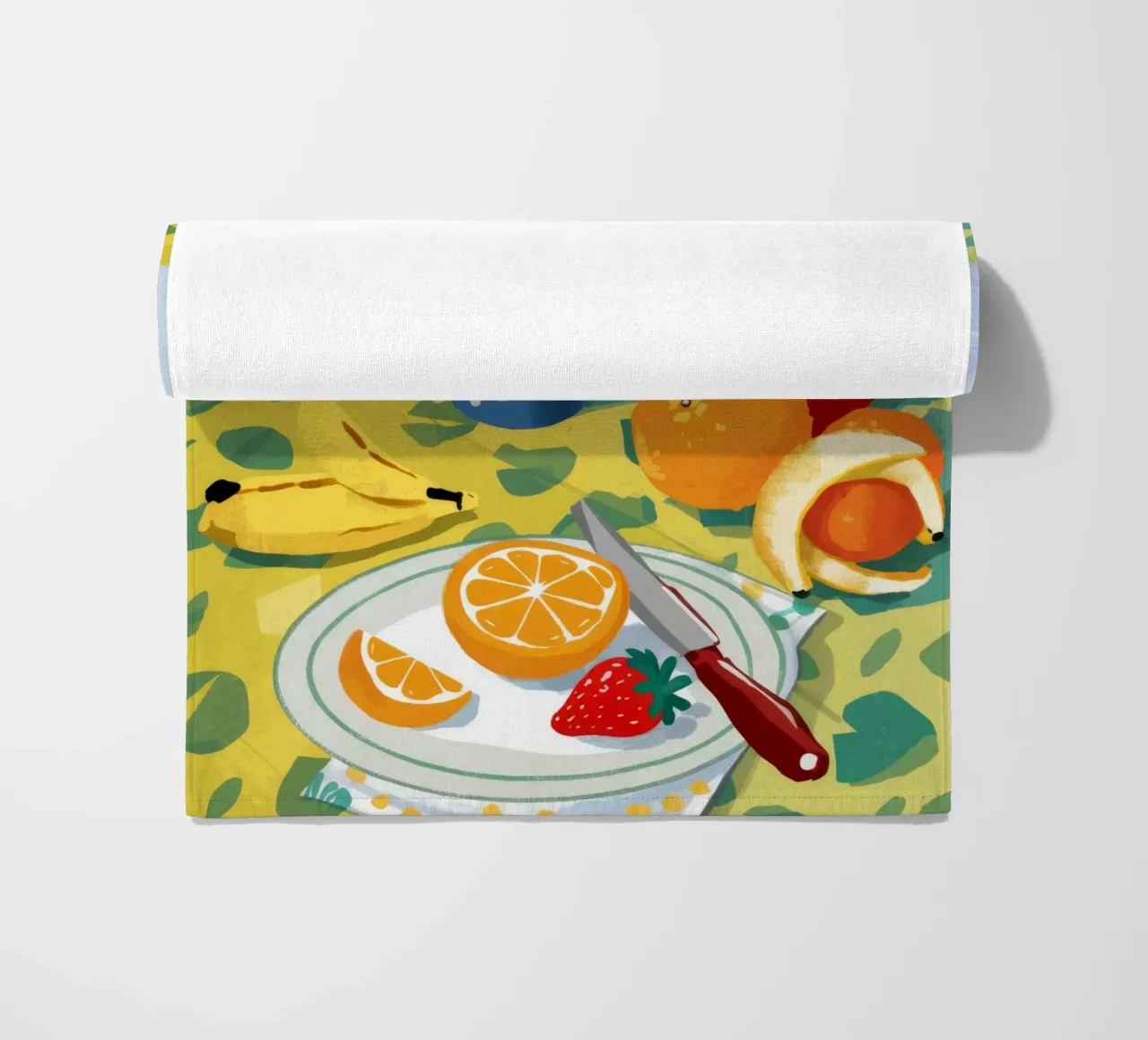 Daffodil Table Cheer beach towel by Aurora Muse