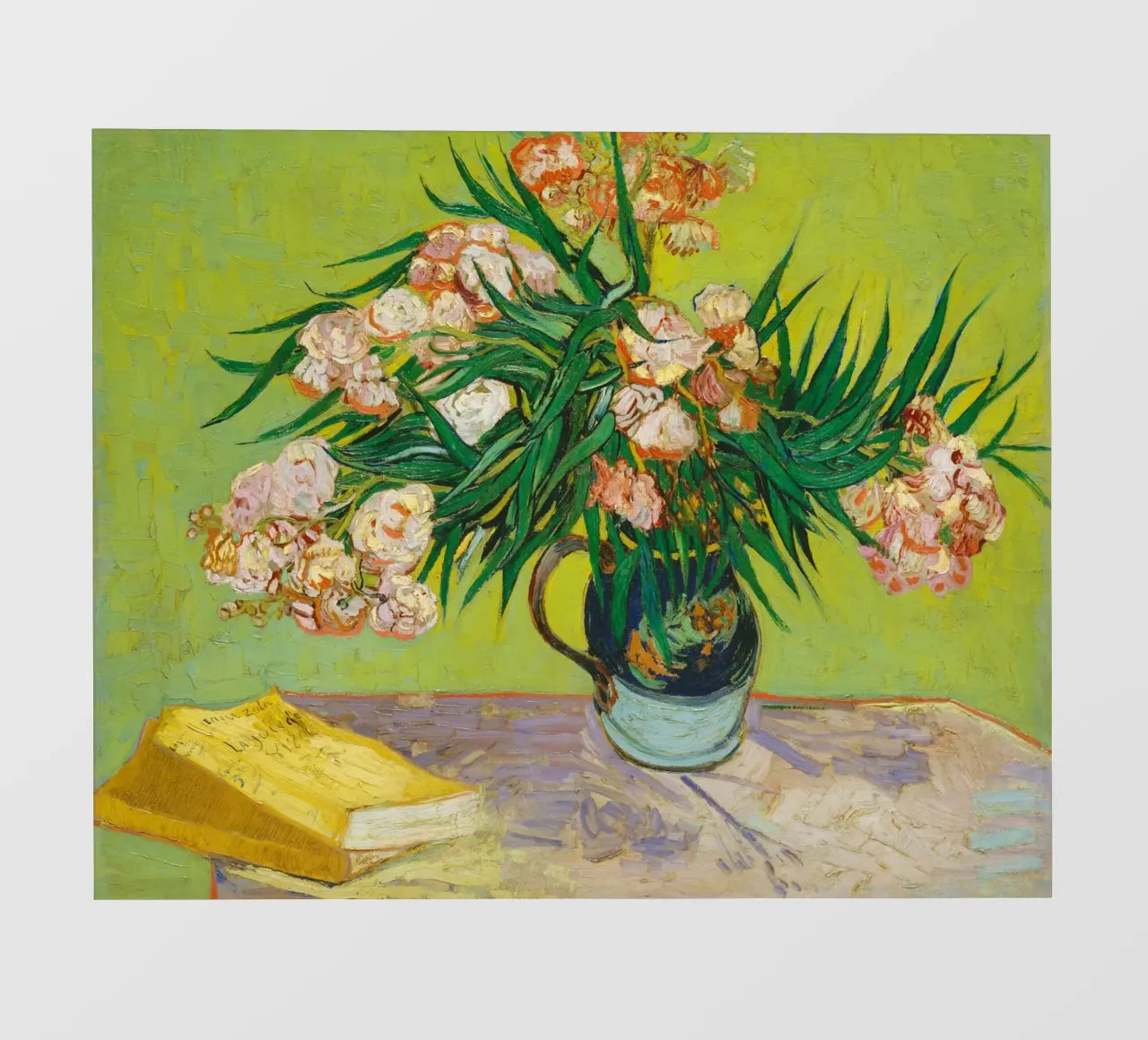Oleandri (1888) di Vincent van Gogh pellicola backlit da Art History