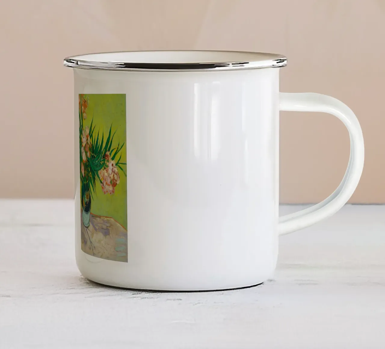 Oleandri (1888) di Vincent van Gogh tazza in smalto da Art History