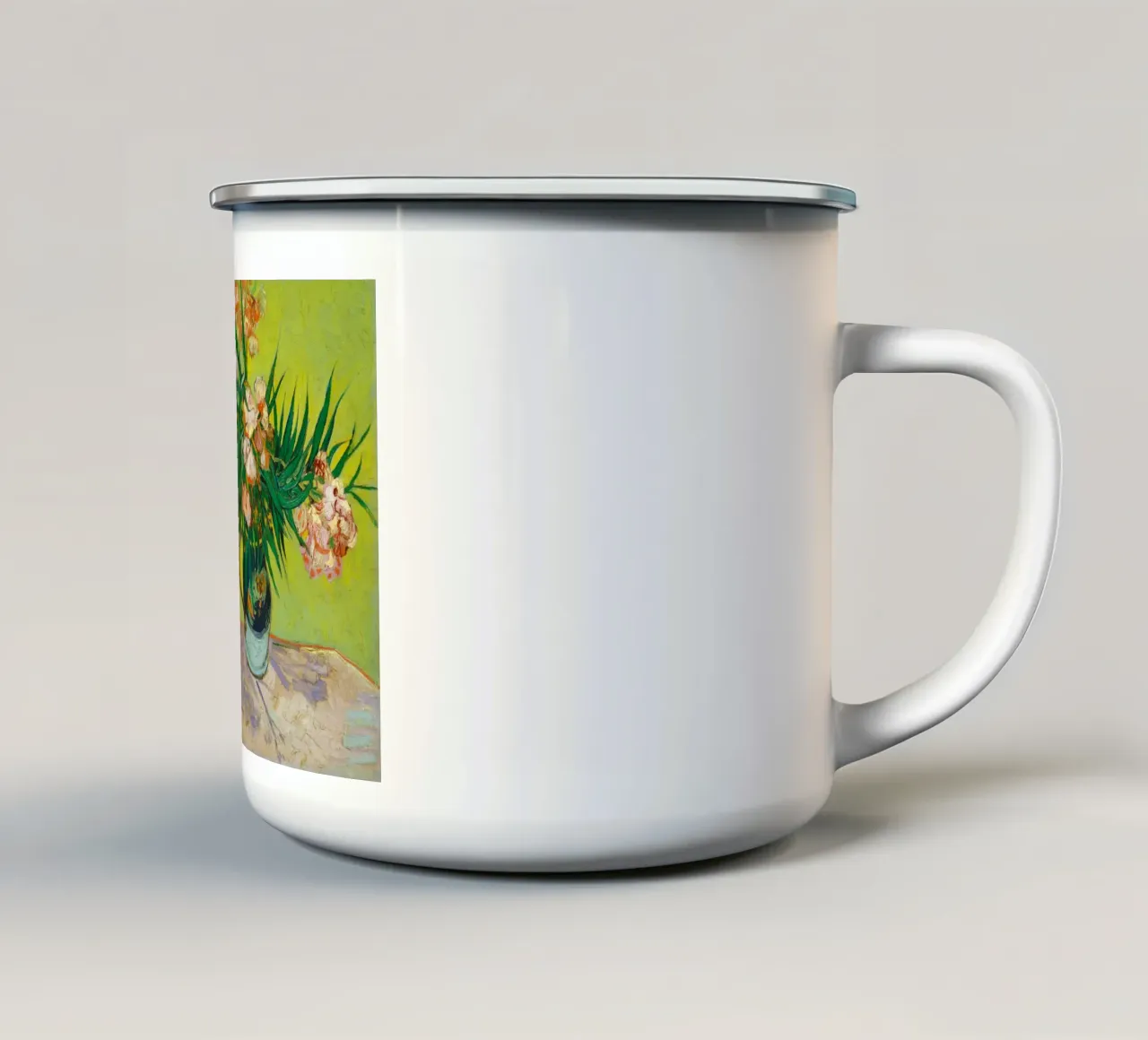 Oleandri (1888) di Vincent van Gogh tazza in smalto da Art History