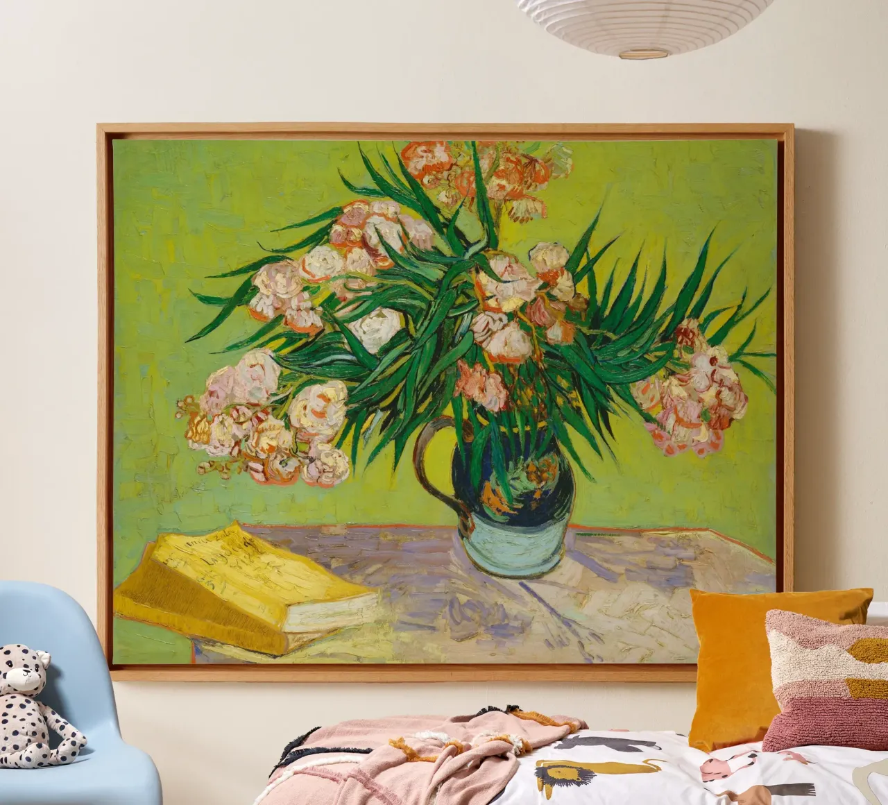 Oleanders (1888) by Vincent van Gogh canvas met Baklijst van Art History