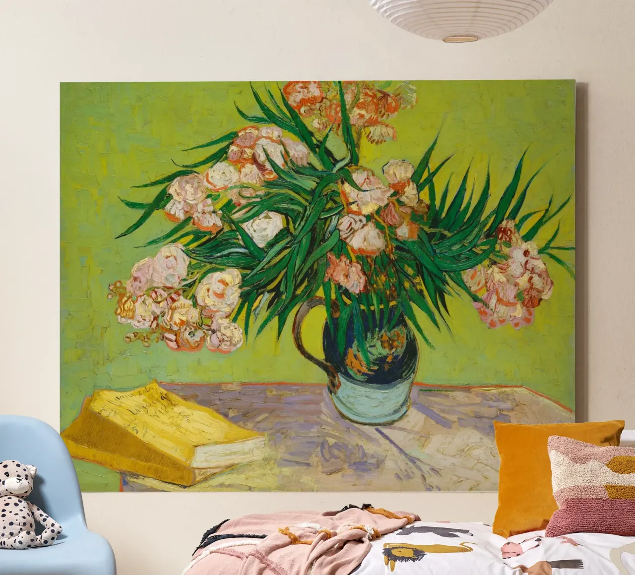 Oleanders (1888) by Vincent van Gogh canvas met Baklijst van Art History