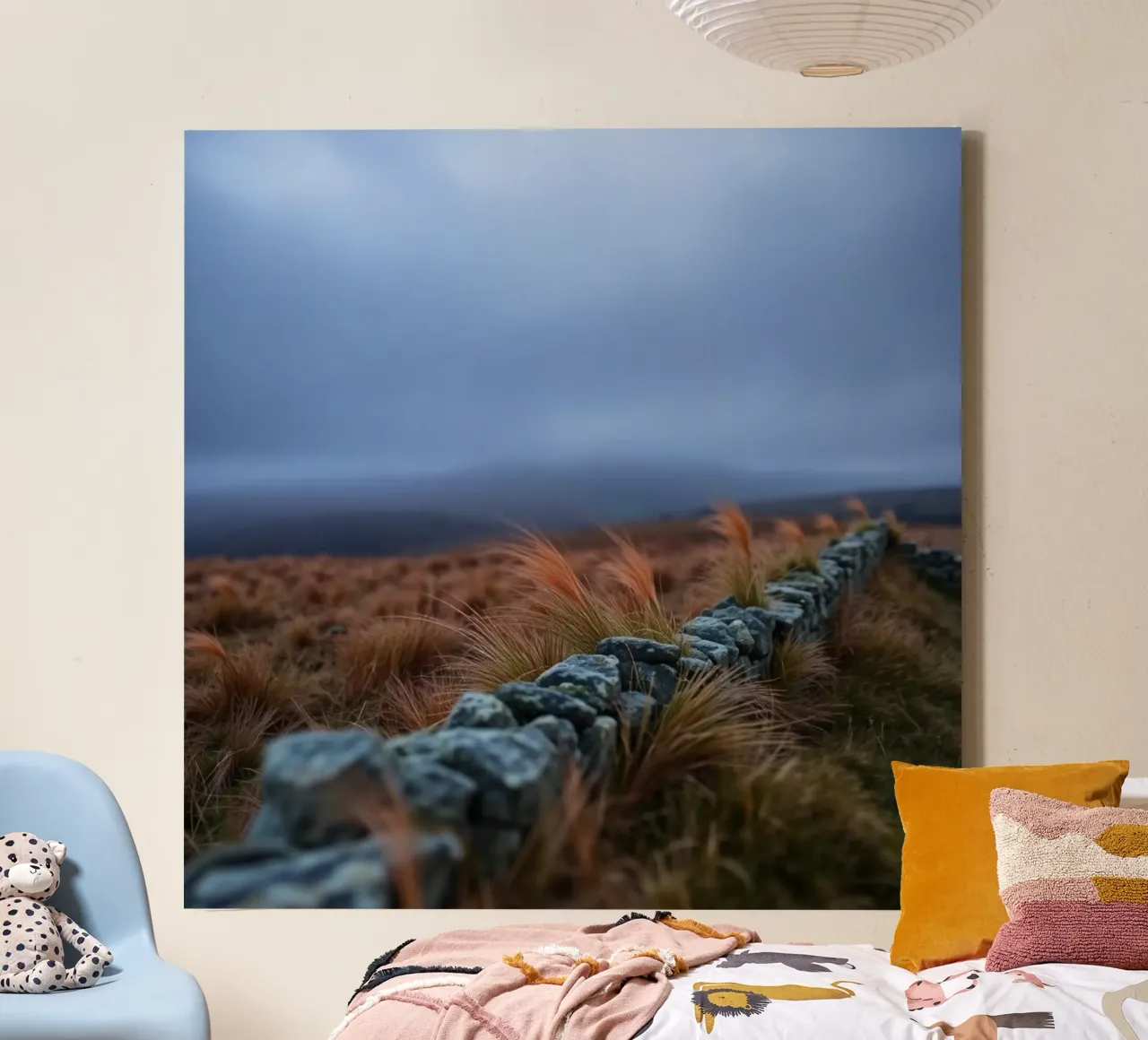 Etherisch landschap canvas met Baklijst van PhotoVibe Decor