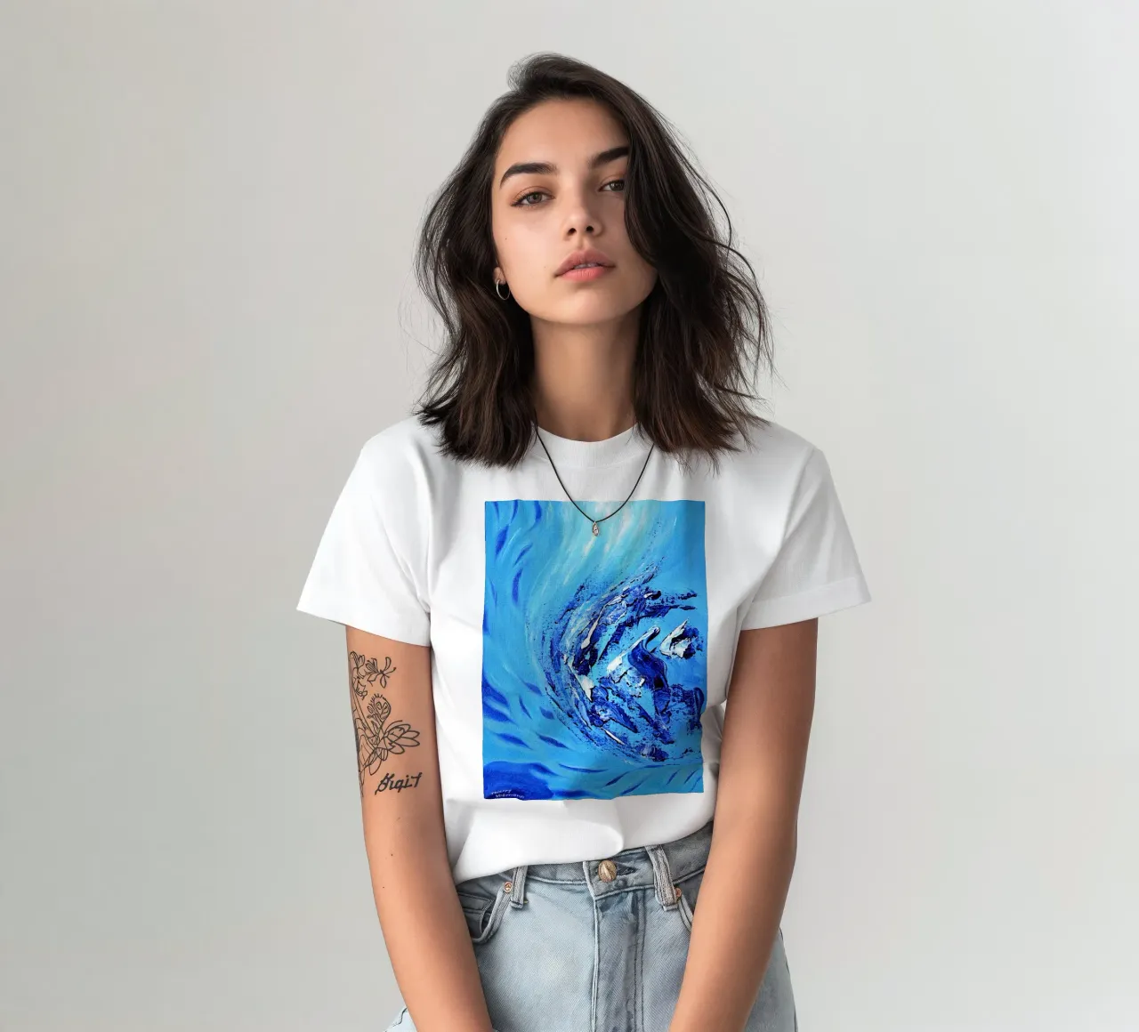 DREAMCATCHER. t-shirt da Thierry Vobmann Abstract painting