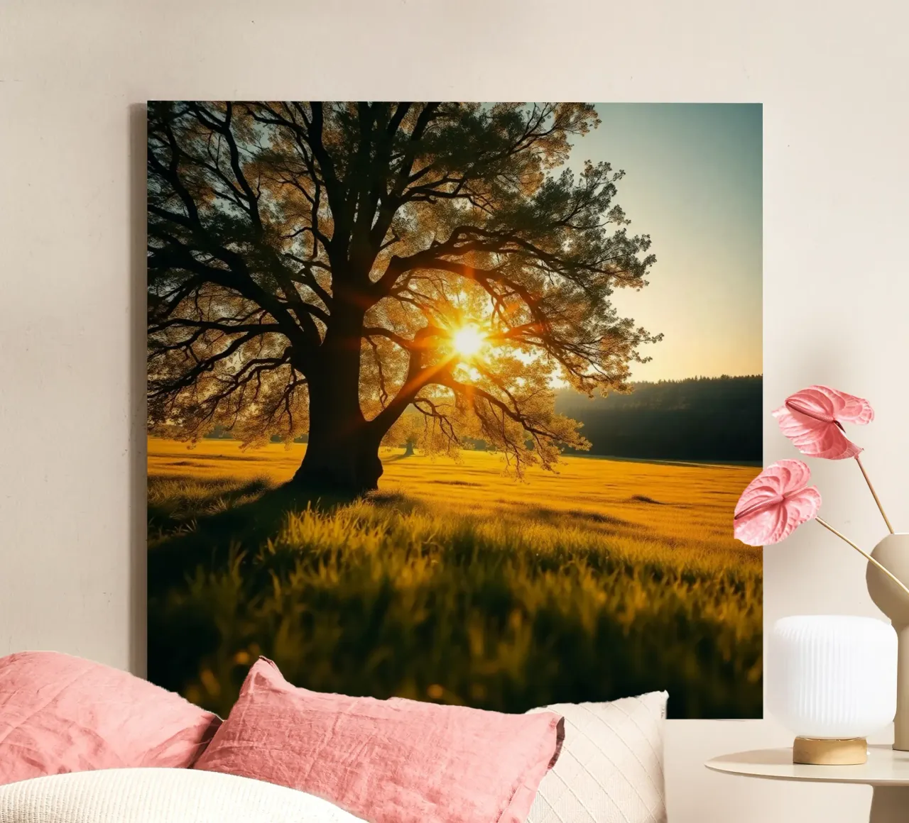 Etherisch landschap canvas van PhotoVibe Decor