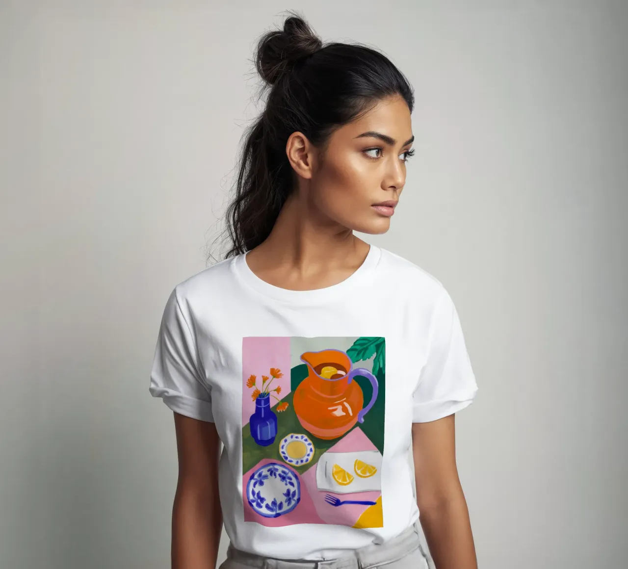 Brocca di limone Stillness t-shirt da Aurora Muse
