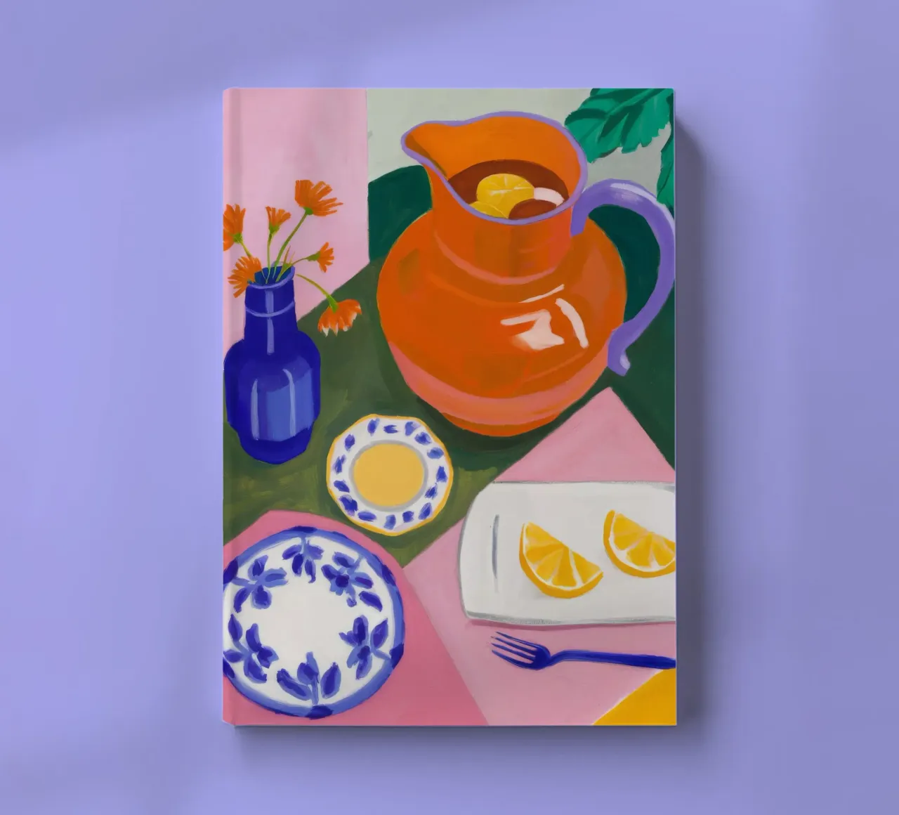 Lemon Pitcher Stillness notebook by Aurora Muse