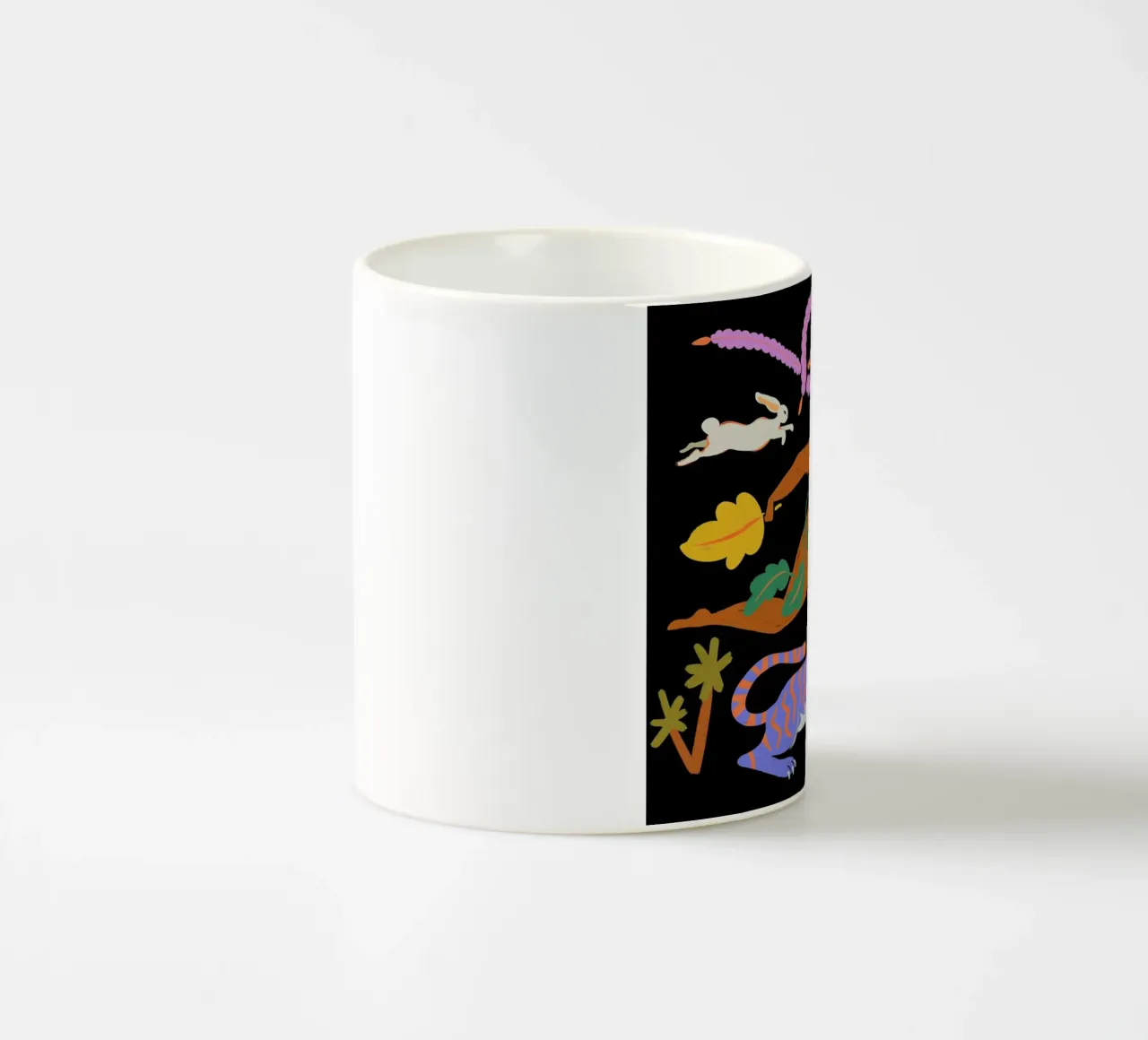 The Tiger, The Phoenix And The Hare tazza in ceramica da Arty Guava