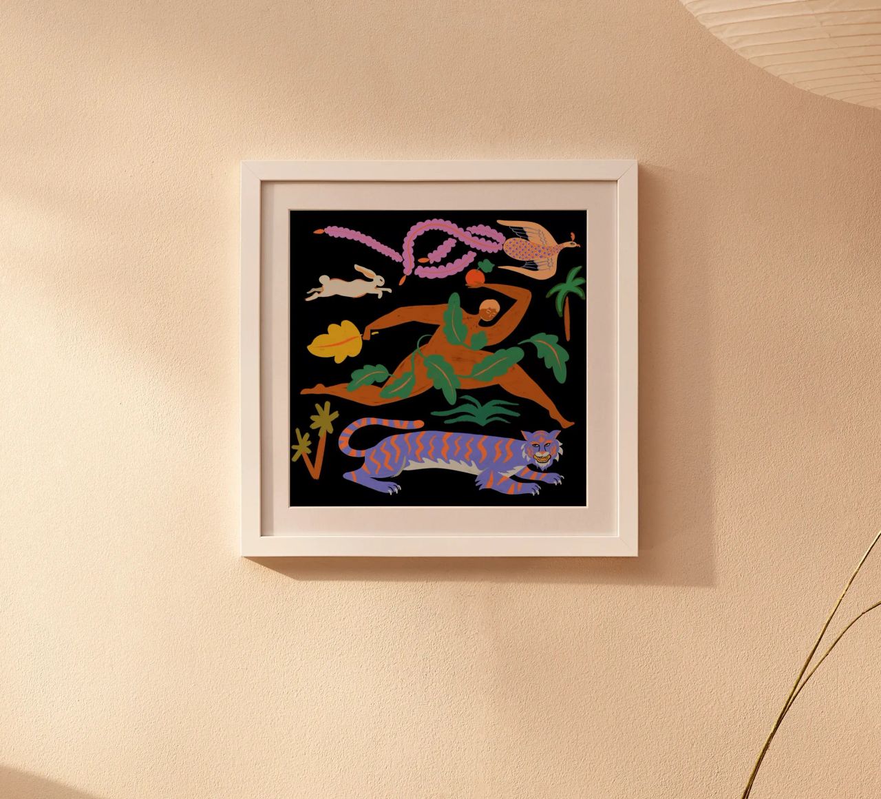 The Tiger, The Phoenix And The Hare poster van Arty Guava