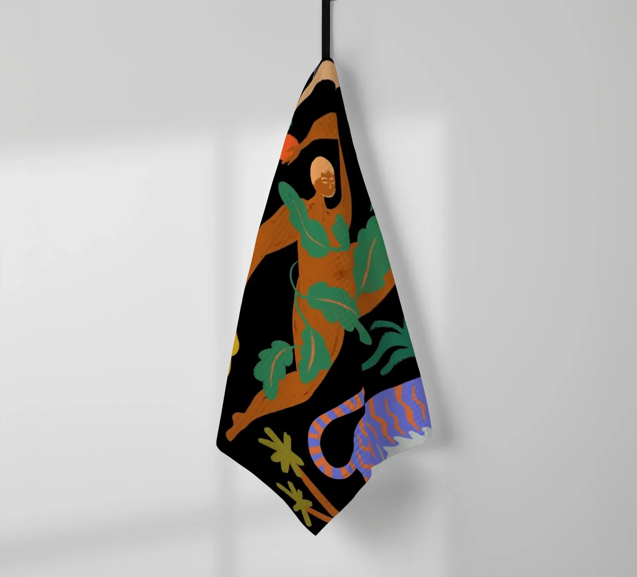 The Tiger, The Phoenix And The Hare tea towel by Arty Guava