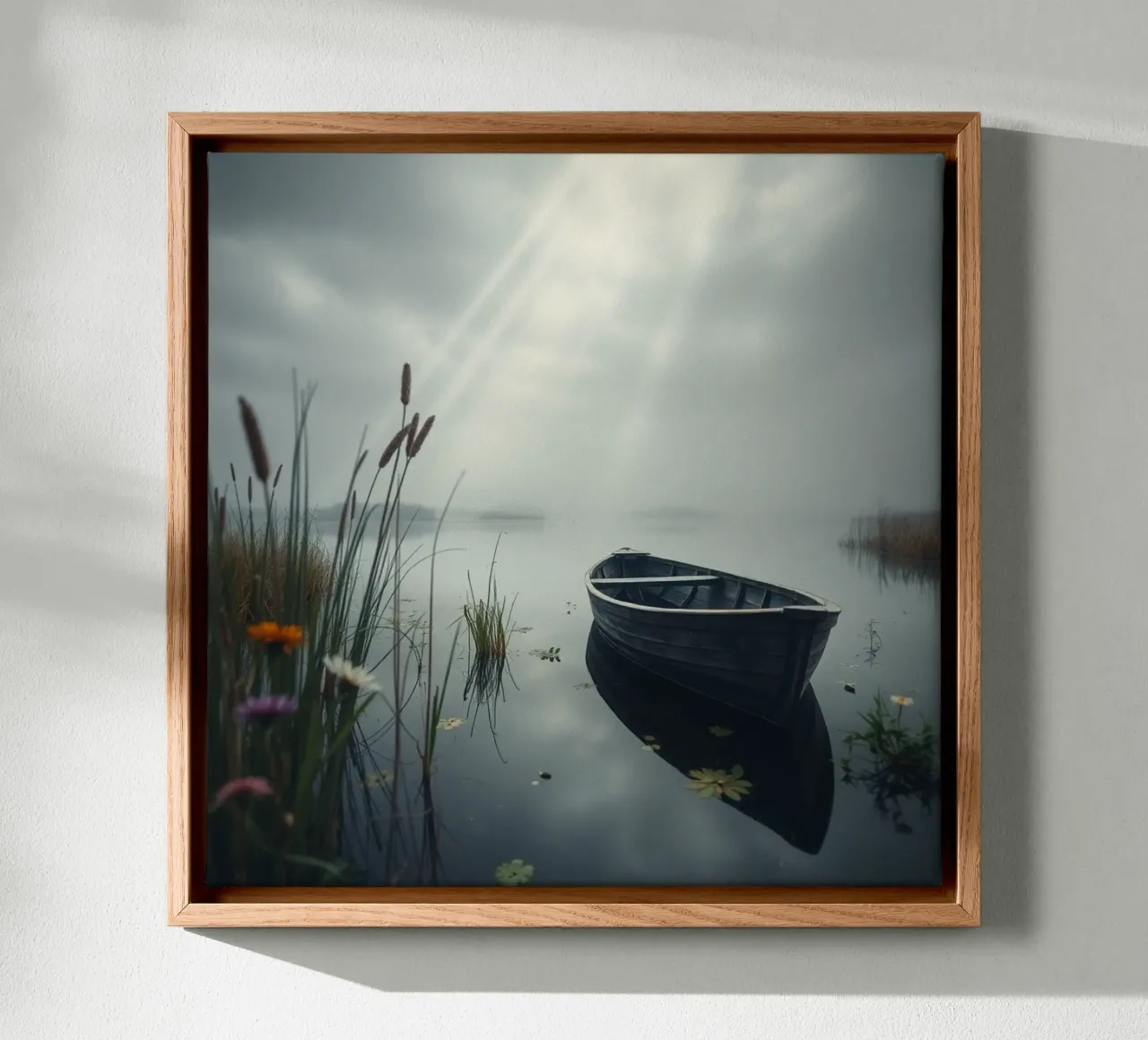 Etherisch landschap canvas met Baklijst van PhotoVibe Decor