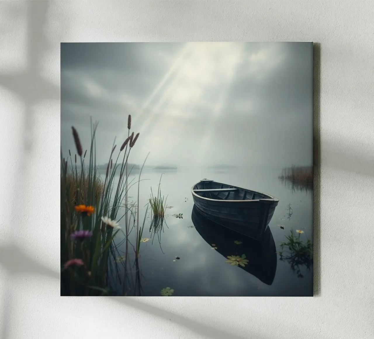 Etherisch landschap canvas met Baklijst van PhotoVibe Decor