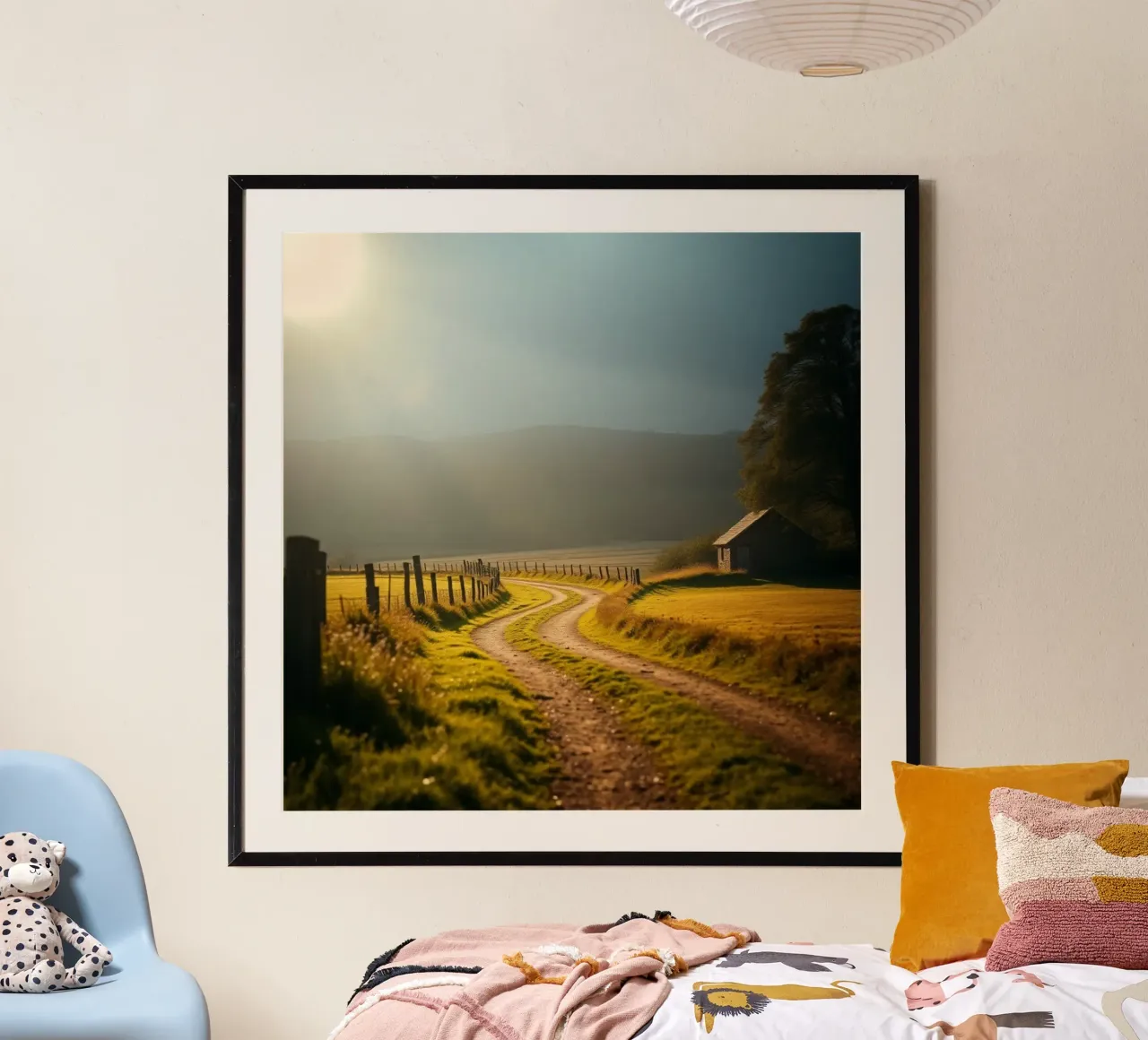 Etherisch landschap hahnemühle van PhotoVibe Decor