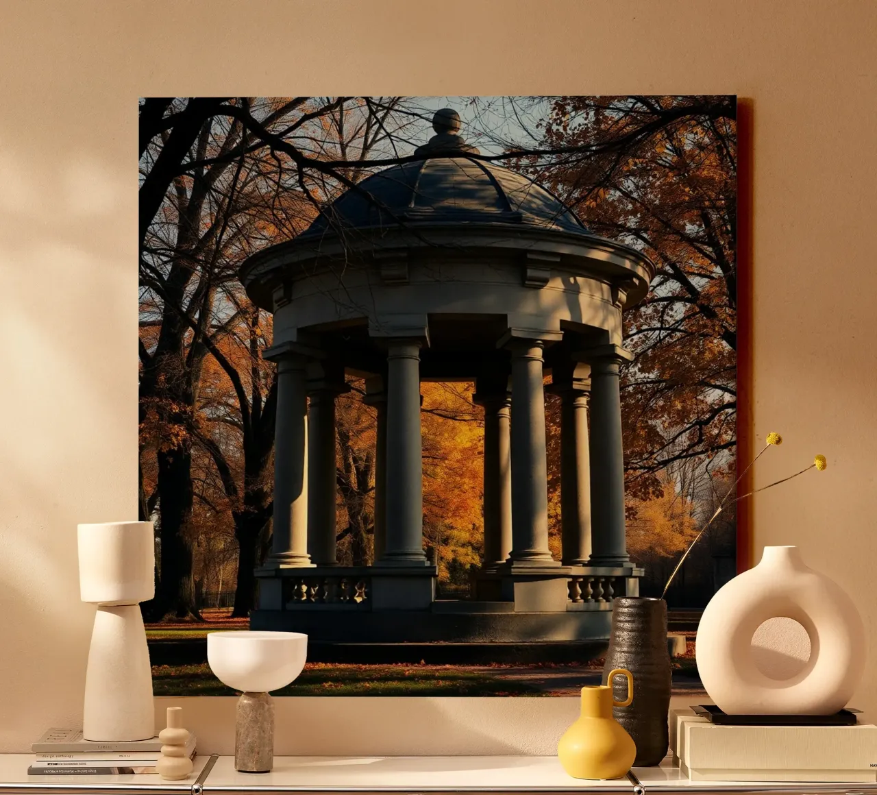 Paesaggio etereo tela con Cornice a cassetta da PhotoVibe Decor