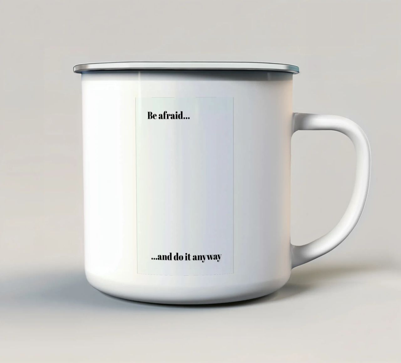 Do It Anyway tazza in smalto da Studio One