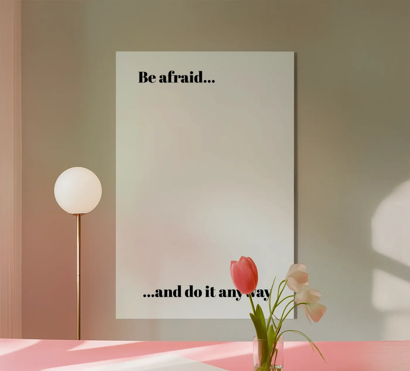 Do It Anyway plexiglass da Studio One