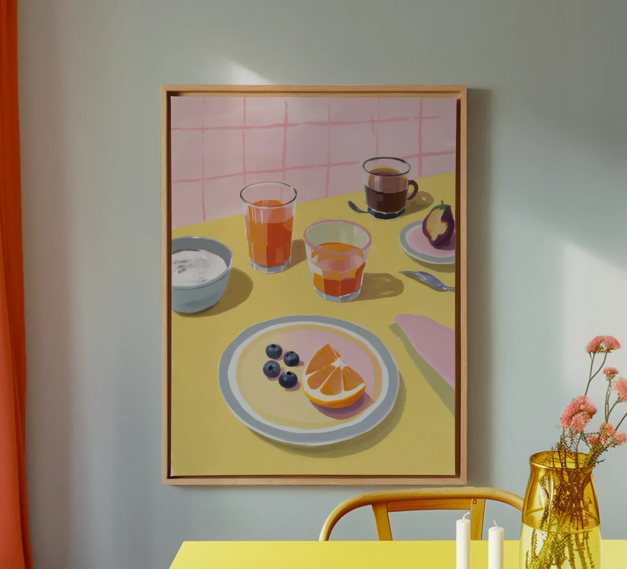 Soft Morning Spread canvas by Aurora Muse