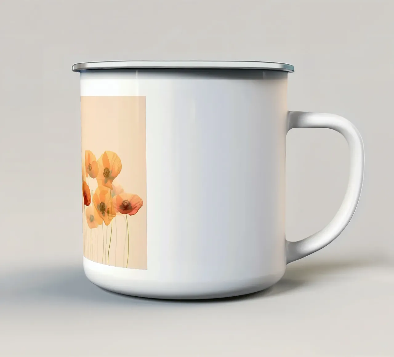 Papaveri su sfondo morbido tazza in smalto da Imagine
