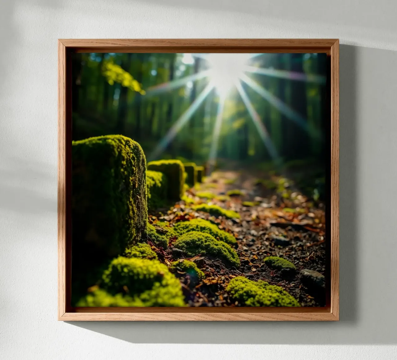 Etherisch landschap canvas met Baklijst van PhotoVibe Decor