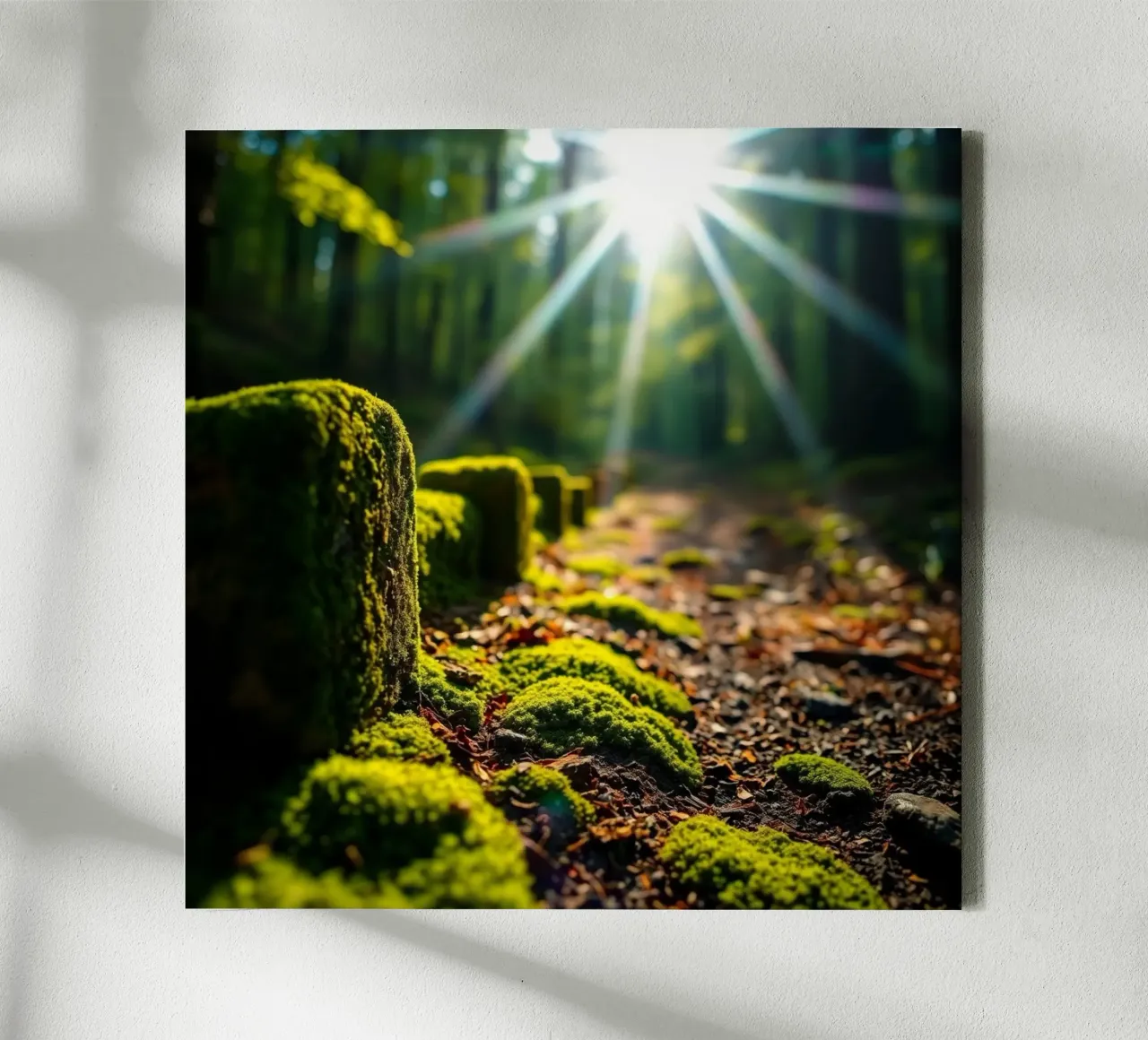 Etherisch landschap canvas met Baklijst van PhotoVibe Decor