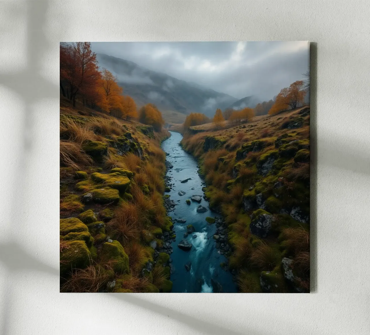 Etherisch landschap canvas met Baklijst van PhotoVibe Decor