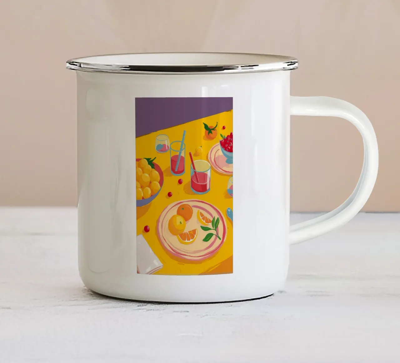 Sunbeam Fruit Bliss tazza in smalto da Aurora Muse
