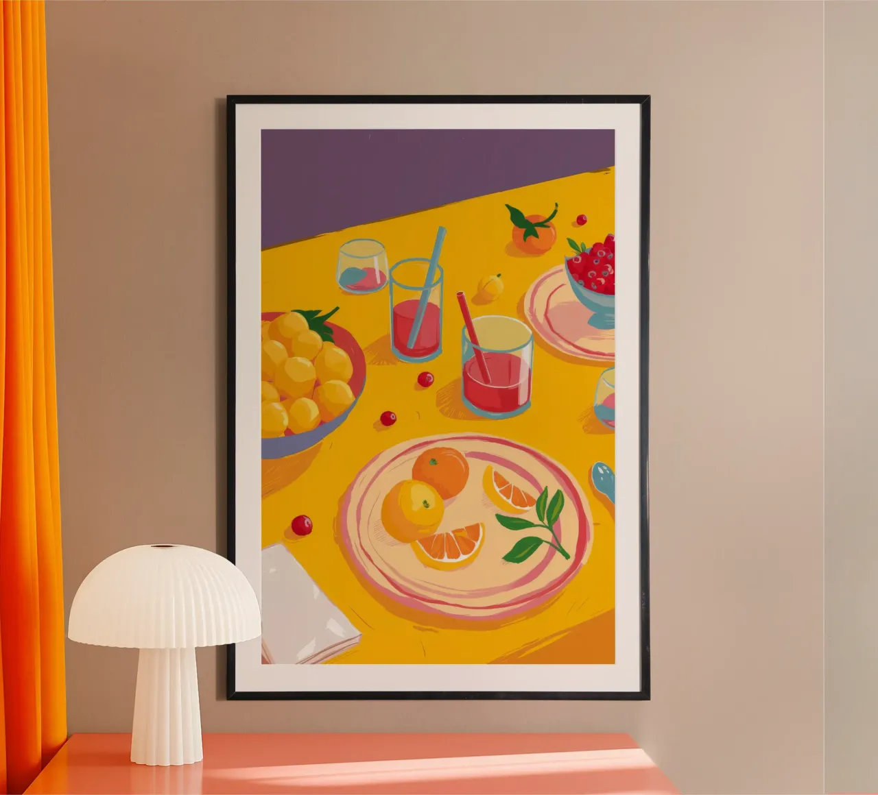 Sunbeam Fruit Bliss poster con telaio in plastica da Aurora Muse