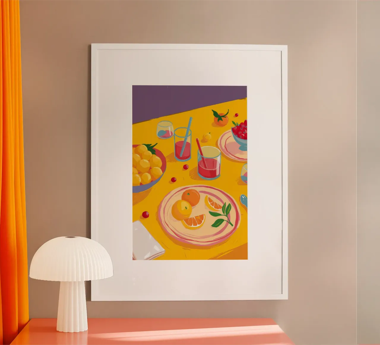 Sunbeam Fruit Bliss poster con telaio in plastica da Aurora Muse