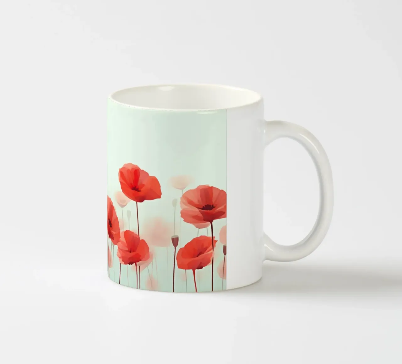 Papaveri rossi tazza in ceramica da Imagine