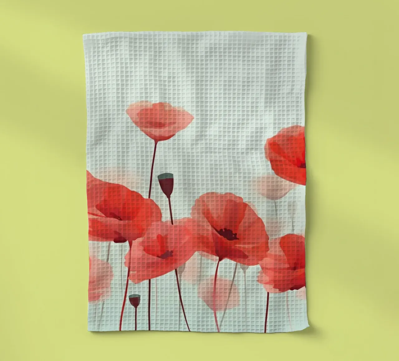 Coquelicots rouges torchon de Imagine