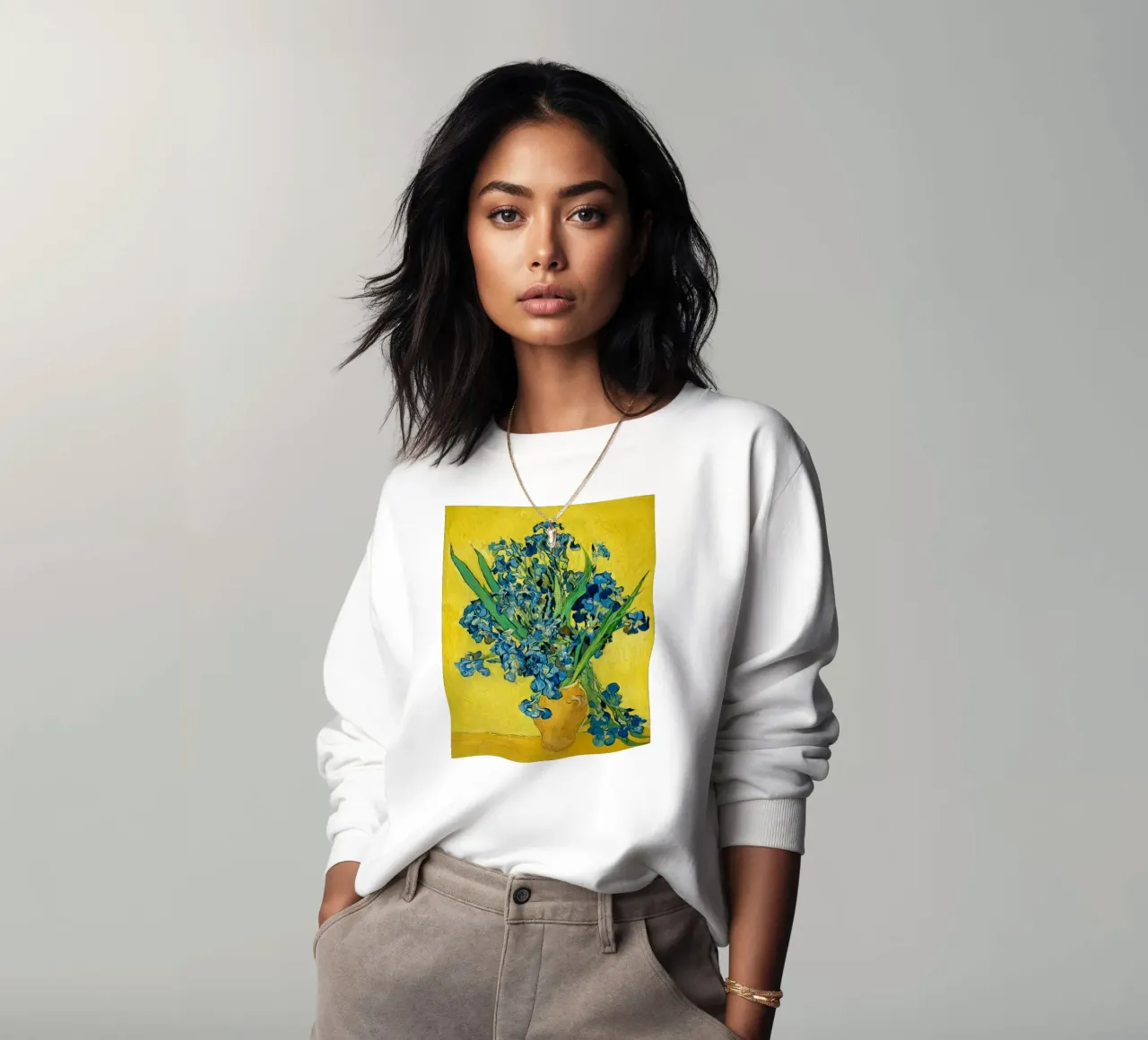 Iris di Vincent van Gogh felpa da Van Gogh Prints