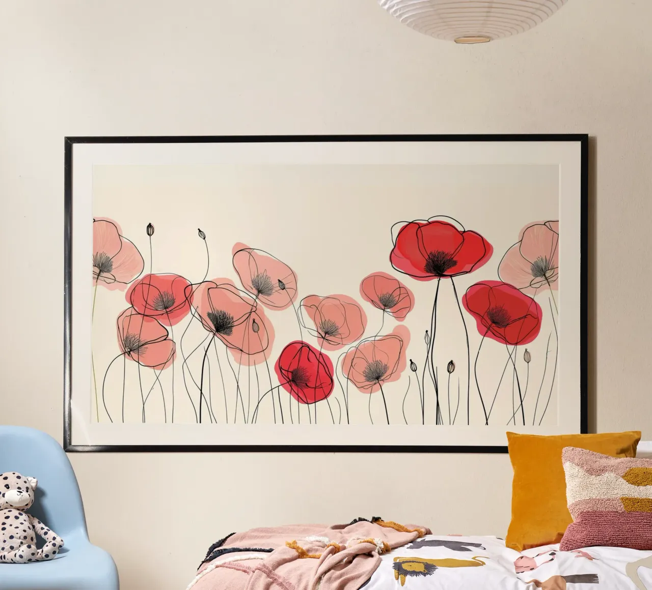 Poppies drawn hahnemühle by Imagine