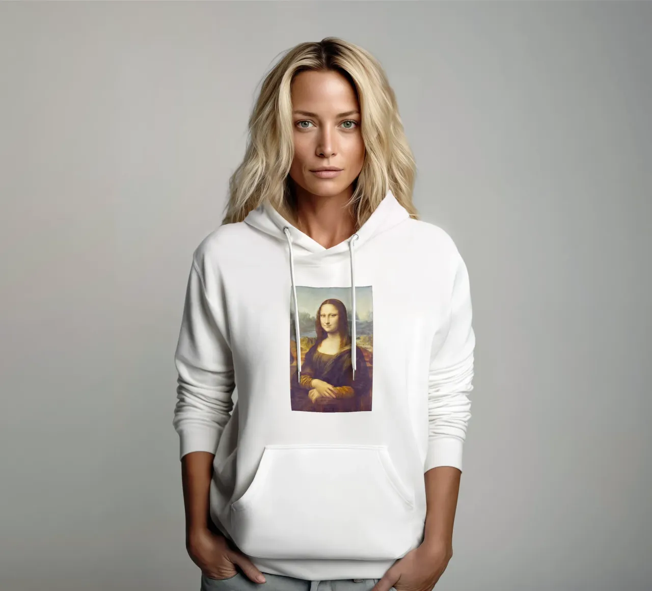 Mona Lisa by Leonardo da Vinci felpa con cappuccio da Art History