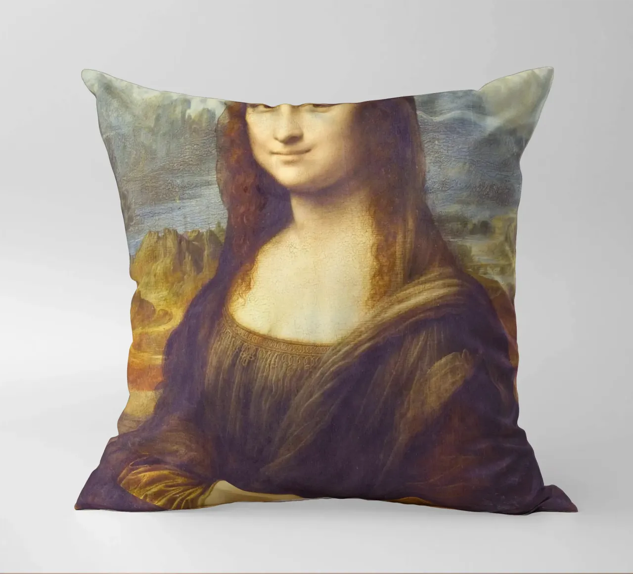 Mona Lisa by Leonardo da Vinci cuscino da Art History
