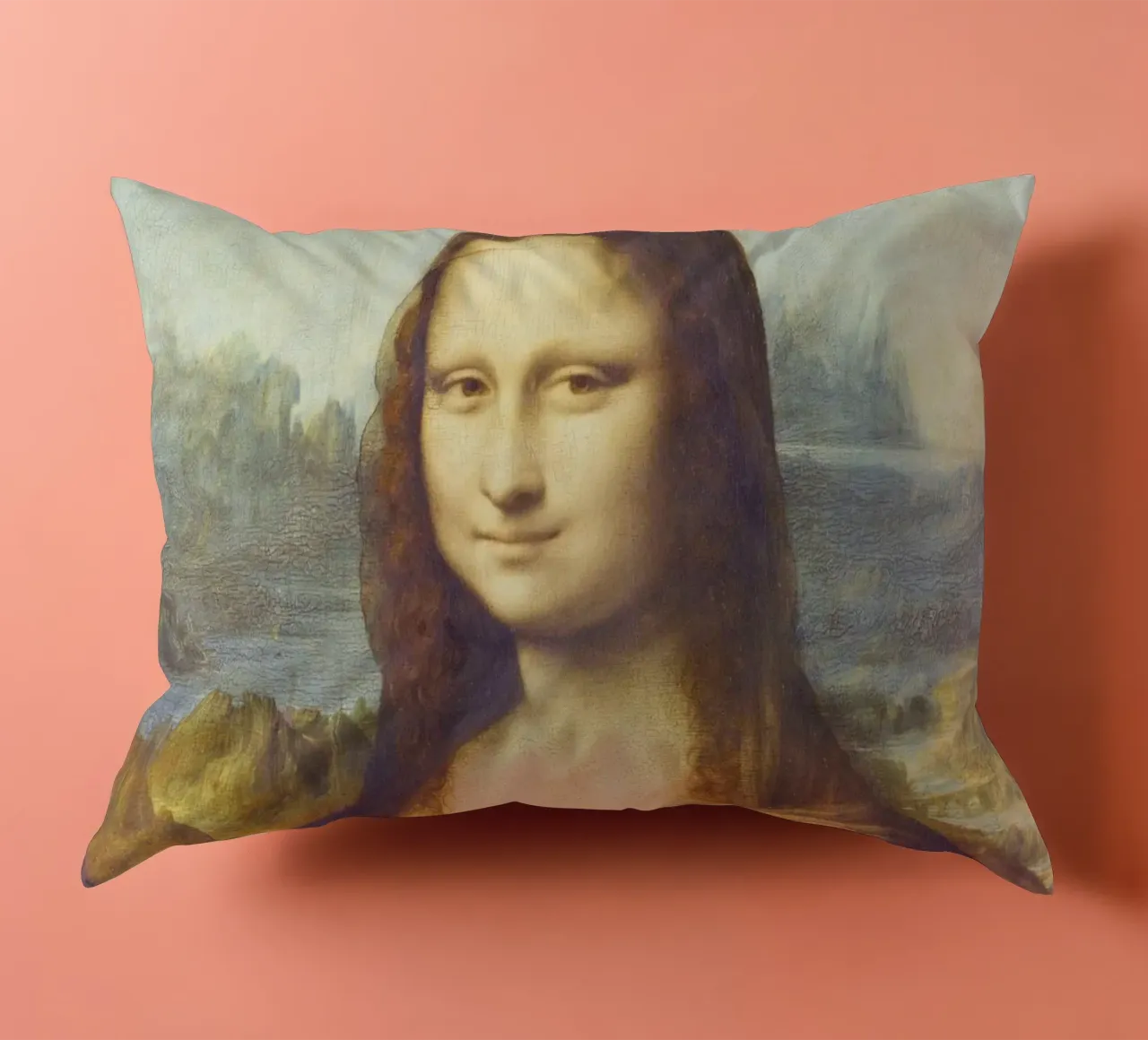 Mona Lisa by Leonardo da Vinci cuscino da Art History