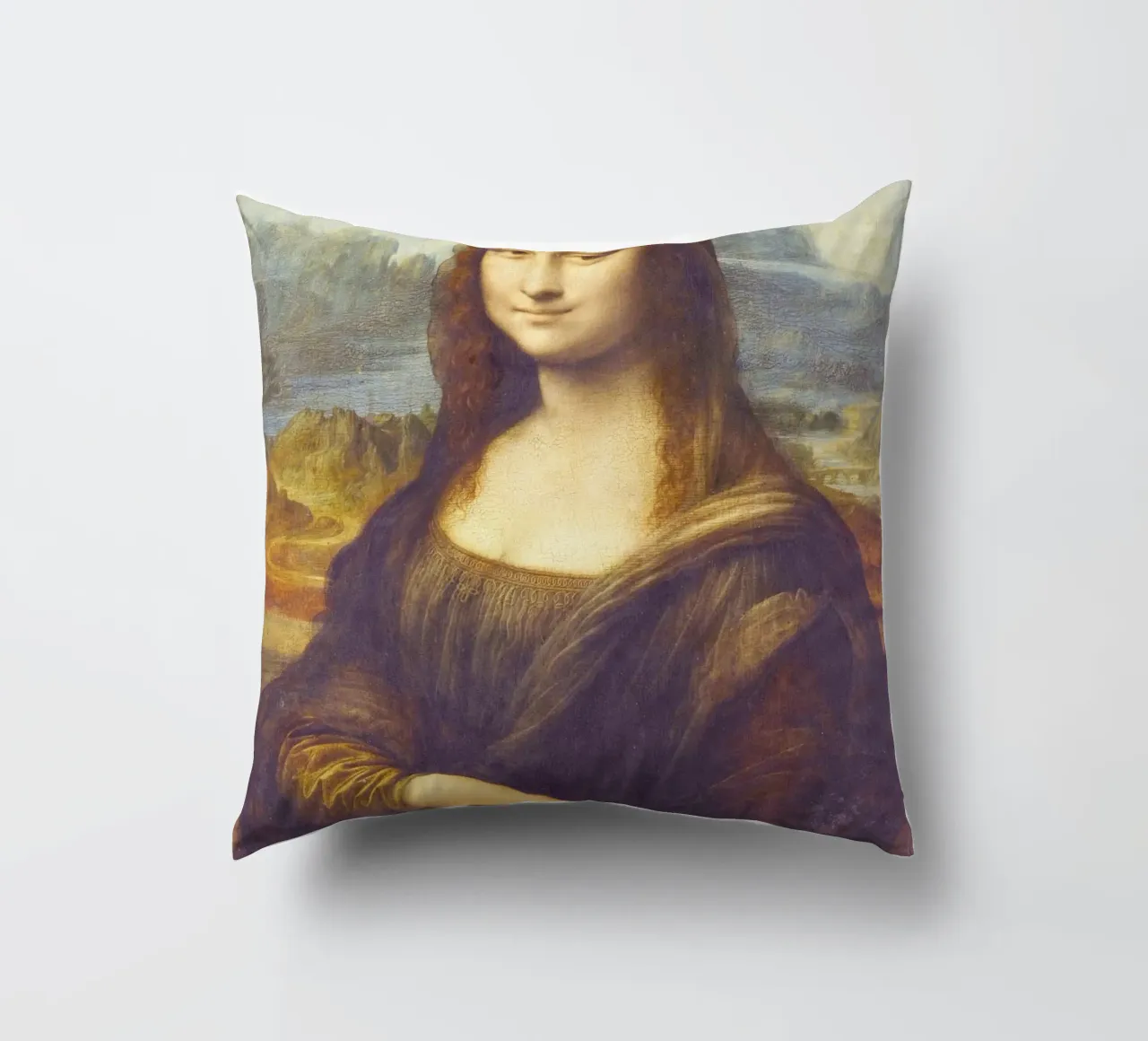 Mona Lisa by Leonardo da Vinci cuscino da Art History