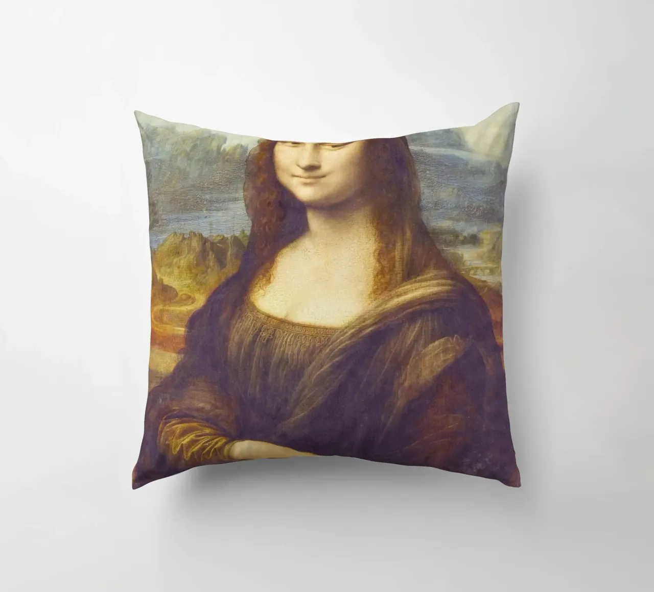 Mona Lisa by Leonardo da Vinci cuscino da Art History