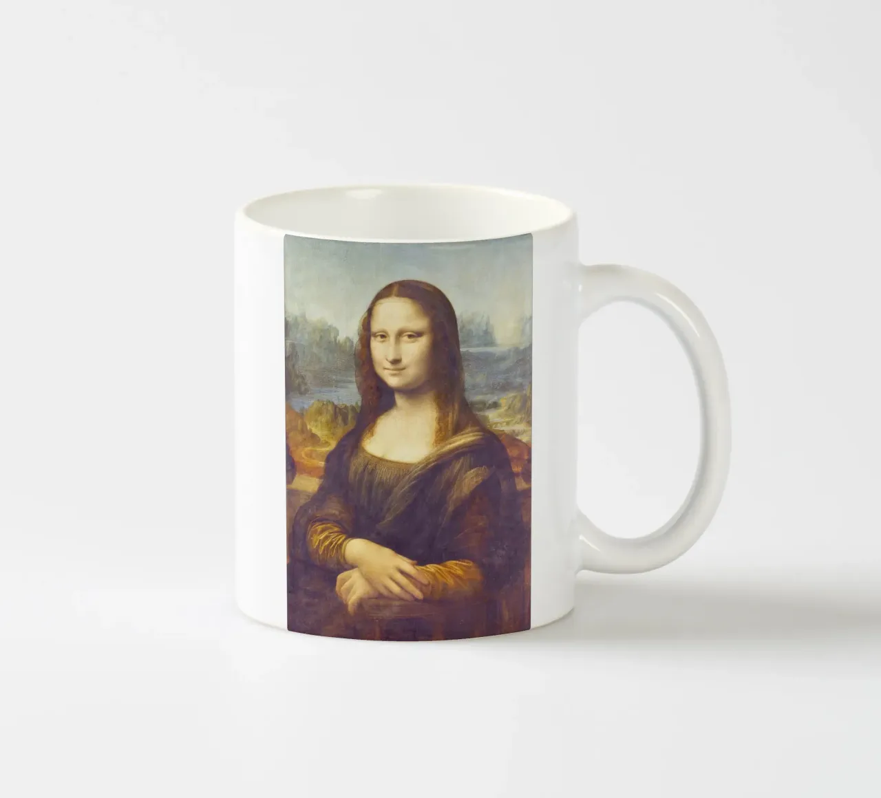 Mona Lisa by Leonardo da Vinci tazza in ceramica da Art History